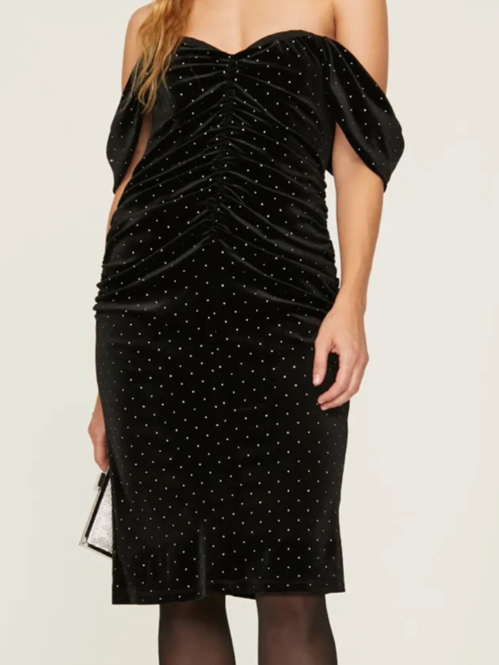 Black Halo Sampson Velvet Cocktail Dress, Size 10
